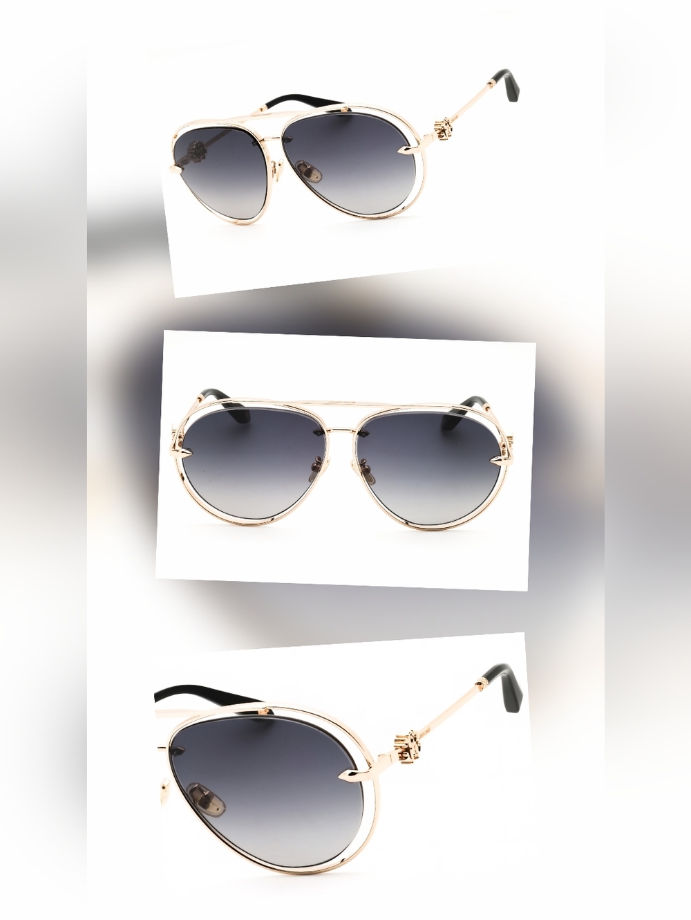 NWT, Roberto Cavalli SRC032M, SHINY ROSE GOLD, Size61X12X140 - Picture 4 of 4